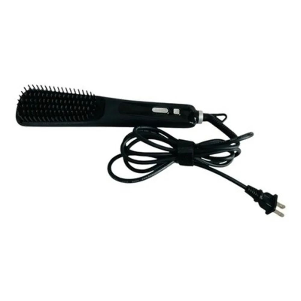EStone Hair Straightener Brush Model S112 Dual Voltage Electric Black VG